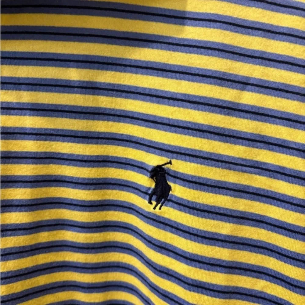 Polo by Ralph Lauren Yellow‎ and Blue Striped Men's Shirt